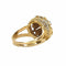 Bague 53 Bague pompadour vintage en or jaune 18 carats et platine, diamant 58 Facettes BVP-BAG-0004