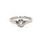Bague 51 Bague solitaire - Diamant 0,25 ct en or blanc 18 carats et platine 58 Facettes BVP-BAG-0009