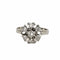 Bague 55 Bague chaton effet vintage en or blanc 18 carats et diamants 58 Facettes BVP-BAG-0008