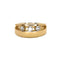 Bague 58 Bague en or jaune 18 carats sertie de diamants 58 Facettes BVP-BAG-0010