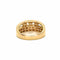 Bague 58 Bague en or jaune 18 carats sertie de diamants 58 Facettes BVP-BAG-0010