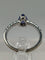 51 Bague en or blanc 18k avec tanzanite et tourmalines Paraiba 58 Facettes Anello 001