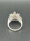 Bague 55 La Regina - Bague en or blanc 18k et 21 diamants naturels 58 Facettes ANELLO FLOWER DIAMOND