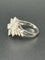 Bague 55 La Regina - Bague en or blanc 18k et 21 diamants naturels 58 Facettes ANELLO FLOWER DIAMOND