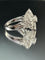 Bague 55 La Regina - Bague en or blanc 18k et 21 diamants naturels 58 Facettes ANELLO FLOWER DIAMOND