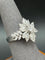 Bague 55 La Regina - Bague en or blanc 18k et 21 diamants naturels 58 Facettes ANELLO FLOWER DIAMOND