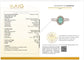 55 Bague en or blanc 18k avec tourmaline Paraíba et diamants 58 Facettes ANELLO PARAIBA OVALE