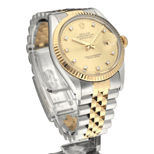 Montre Rolex Datejust - Montre automatique 16013G en or jaune et acier 58 Facettes ROL/DJ1/1327