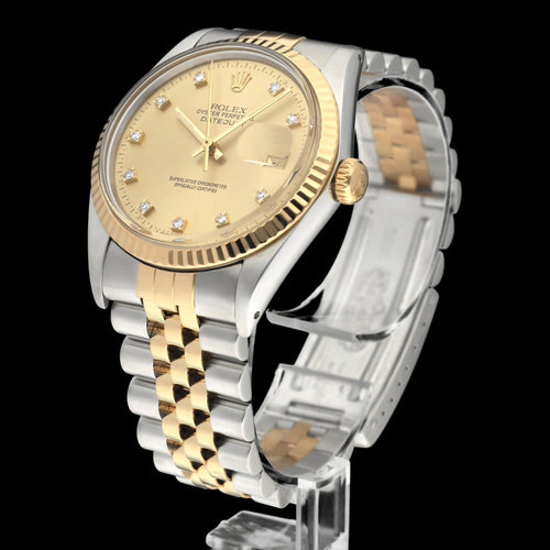 Montre Rolex Datejust - Montre automatique 16013G en or jaune et acier 58 Facettes ROL/DJ1/1327