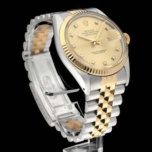 Montre Rolex Datejust - Montre automatique 16013G en or jaune et acier 58 Facettes ROL/DJ1/1327