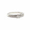 Bague 52 Bague solitaire en or blanc 18 carats et diamants 58 Facettes BVP-BAG-0016