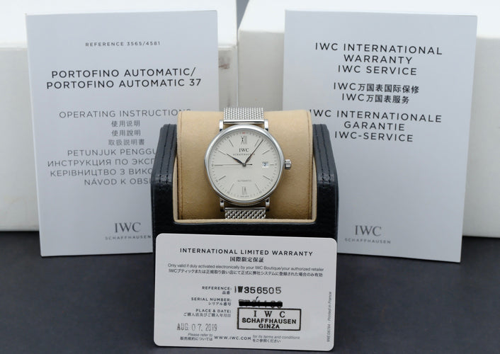 Montre IWC Portofino Automatic - Montre IW356505 en acier 58 Facettes IWC/PRT/002