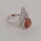 54 Bague en or blanc, pierre de soleil et diamants 58 Facettes 2752701