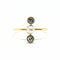 Bague 60 Bague toi & moi vintage en or jaune 18 carats, perle et diamants 58 Facettes BVP-BAG-0027