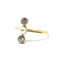 Bague 60 Bague toi & moi vintage en or jaune 18 carats, perle et diamants 58 Facettes BVP-BAG-0027