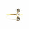 Bague 60 Bague toi & moi vintage en or jaune 18 carats, perle et diamants 58 Facettes BVP-BAG-0027