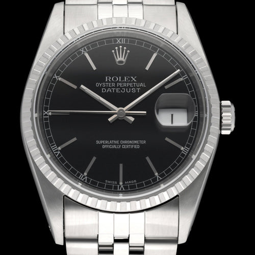 Montre Rolex Datejust 16220 - Montre automatique en acier 58 Facettes ROL/DJ1/1324