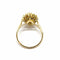Bague 51 Bague marguerite en or jaune 18 carats au saphir et diamants 58 Facettes BVP-BAG-0048