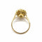 Bague 51 Bague marguerite en or jaune 18 carats au saphir et diamants 58 Facettes BVP-BAG-0048