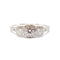 Bague 56 Bague trilogie diamants en or blanc 18 carats 58 Facettes BVP-BAG-0049