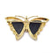 Pendentif Broche pendentif papillon en or jaune 18 carats, rubis, diamants et onyx 58 Facettes BVP-PEN-0050