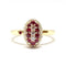 Bague 54 Bague coccinelle en or jaune 18 carats, rubis et diamants 58 Facettes BVP-BAG-0054