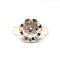 Bague 49 Solitaire ancien - Bague chaton en or jaune 18 carats et platine, diamant 58 Facettes BVP-BIJ-0062