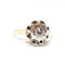 Bague 49 Solitaire ancien - Bague chaton en or jaune 18 carats et platine, diamant 58 Facettes BVP-BIJ-0062