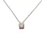 Collier Collier solitaire en or blanc 18 carats avec diamant 58 Facettes BVP-COL-0063