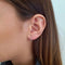 Boucles d'oreilles Boucles d'oreilles créoles rondes en or blanc 18 carats et diamants 58 Facettes BVP-BDO-0068