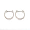 Boucles d'oreilles Boucles d'oreilles créoles rondes en or blanc 18 carats et diamants 58 Facettes BVP-BDO-0068