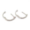 Boucles d'oreilles Boucles d'oreilles créoles rondes en or blanc 18 carats et diamants 58 Facettes BVP-BDO-0068