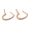 Boucles d'oreilles Boucles d'oreilles créoles ovales en or rose 18 carats et diamants 58 Facettes BVP-BDO-0069