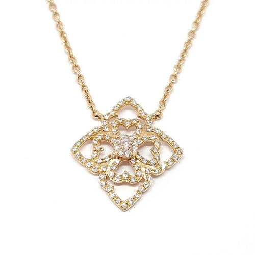 Collier Collier dentelle en or rose 18 carats et diamants 58 Facettes BVP-COL-0070
