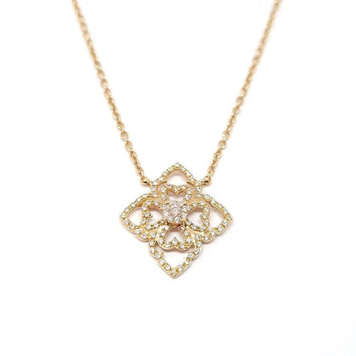 Collier Collier dentelle en or rose 18 carats et diamants 58 Facettes BVP-COL-0070
