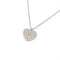 Collier Collier cœur pavé de diamants en or blanc 18 carats 58 Facettes BVP-COL-0073