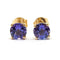 Boucles d'oreilles Boucles d'oreilles - Tanzanites en or jaune 18 carats 58 Facettes BVP-BDO-0079