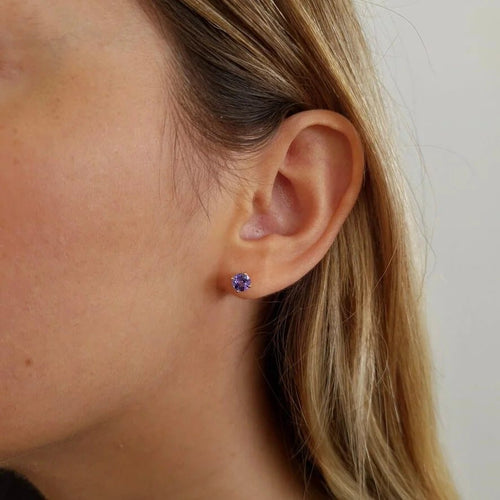 Boucles d'oreilles Boucles d'oreilles - Tanzanites en or jaune 18 carats 58 Facettes BVP-BDO-0079