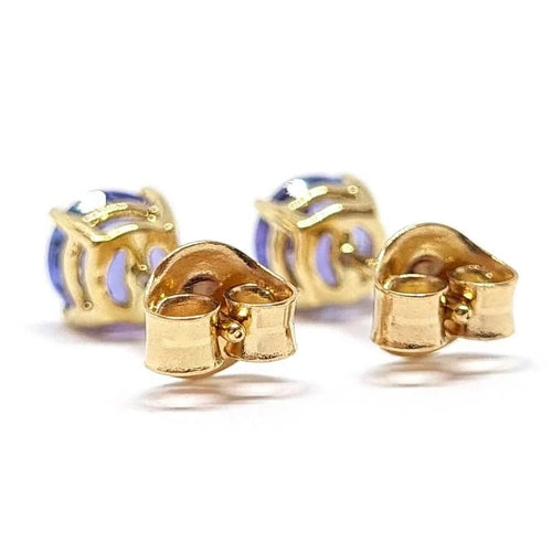 Boucles d'oreilles Boucles d'oreilles - Tanzanites en or jaune 18 carats 58 Facettes BVP-BDO-0079