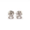 Boucles d'oreilles Boucles d'oreilles croix en or blanc 18 carats et diamants 58 Facettes BVP-BDO-0081