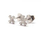 Boucles d'oreilles Boucles d'oreilles croix en or blanc 18 carats et diamants 58 Facettes BVP-BDO-0081