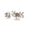Boucles d'oreilles Boucles d'oreilles croix en or blanc 18 carats et diamants 58 Facettes BVP-BDO-0081