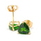 Boucles d'oreilles Boucles d’oreilles en or jaune 18 carats serties de diopsides 58 Facettes BVP-BDO-0080