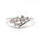 Bague 54 Bague grappe en or blanc 18 carats et diamants 58 Facettes BVP-BAG-0082