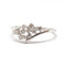 Bague 54 Bague grappe en or blanc 18 carats et diamants 58 Facettes BVP-BAG-0082