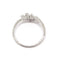 Bague 54 Bague grappe en or blanc 18 carats et diamants 58 Facettes BVP-BAG-0082