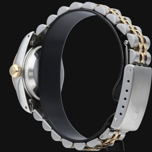 Montre Rolex Lady-Datejust - Montre en or jaune, acier et diamants 58 Facettes MT47978