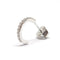 Boucles d'oreilles Créole - Boucle d’oreille en or blanc 18 carats et diamants 58 Facettes BVP-BDO-0087