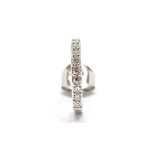 Boucles d'oreilles Créole - Boucle d’oreille en or blanc 18 carats et diamants 58 Facettes BVP-BDO-0087