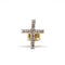 Boucles d'oreilles Boucle d'oreille croix en or jaune 18 carats et diamants 58 Facettes BVP-BDO-0088
